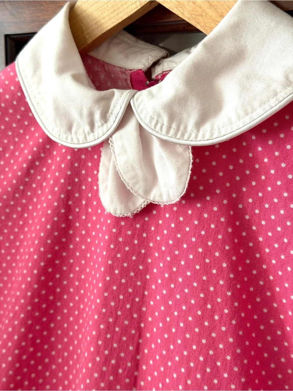 Vintage handmade girls pink dress - Picture 3 of 13